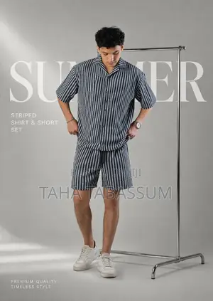 Striped Shirt and Pant Set