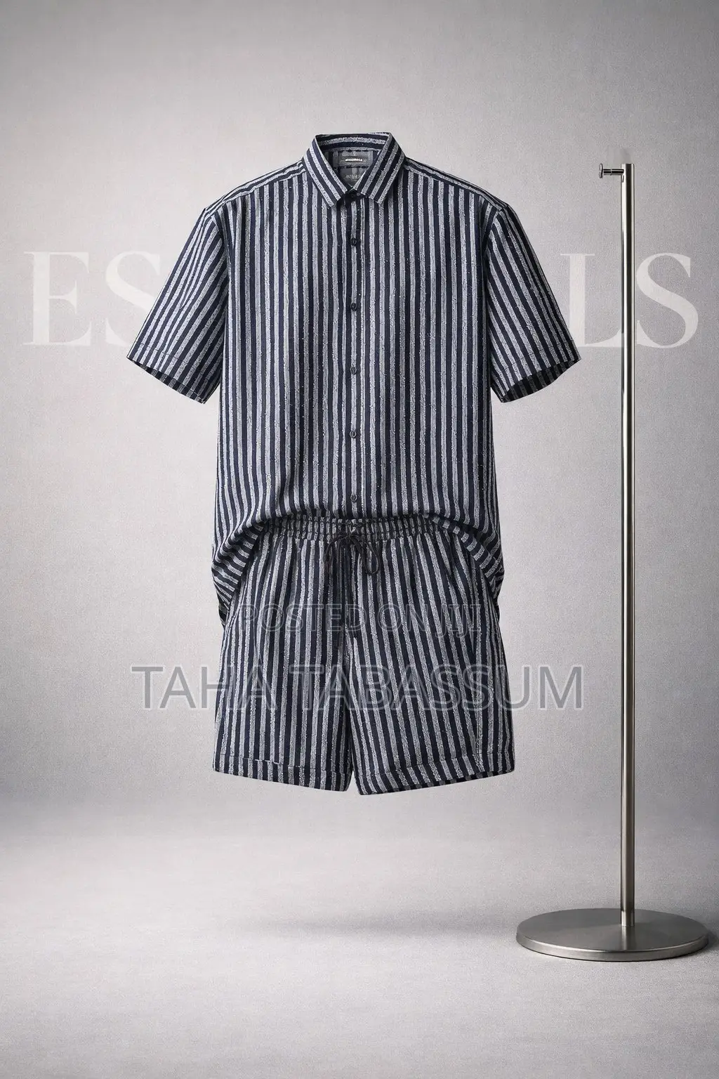 Striped Shirt and Pant Set