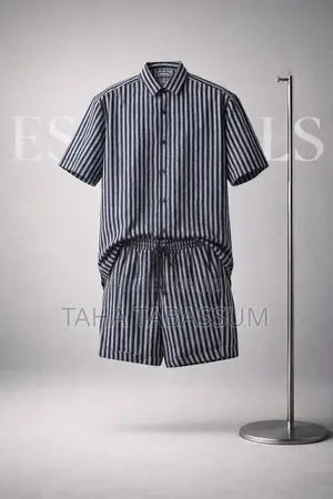 Striped Shirt and Pant Set