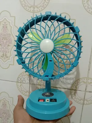 High-Speed Rechargeable Fan + Light
