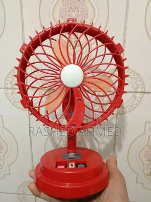 High-Speed Rechargeable Fan + Light