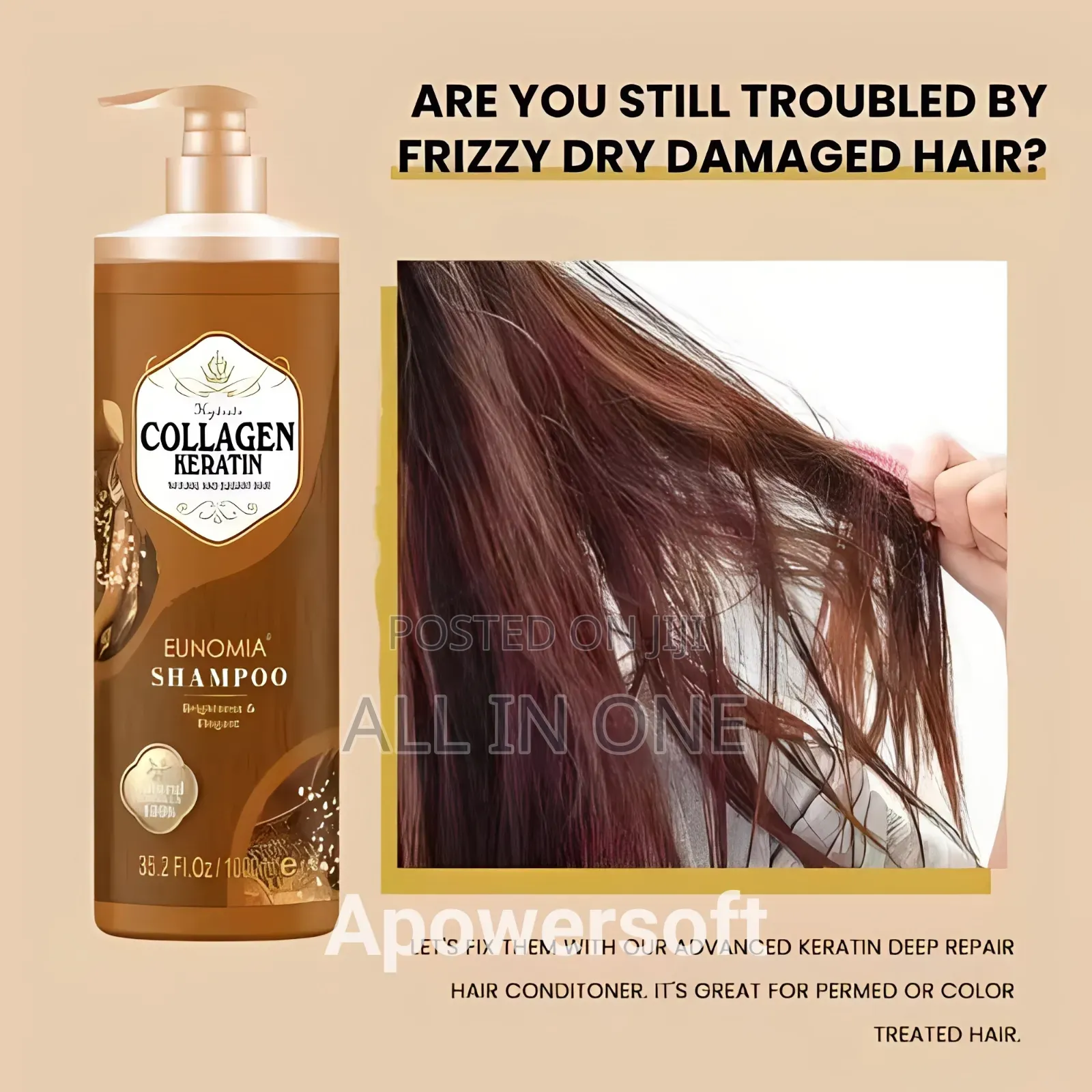 Eunomia Natural Formula Collagen Keratin Shampoo 1000ml