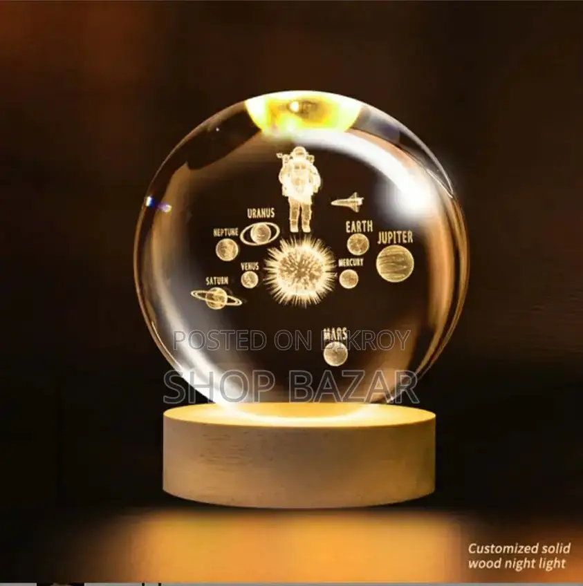 Dolphin Crystal Ball Night Lamp – Romantic LED Light