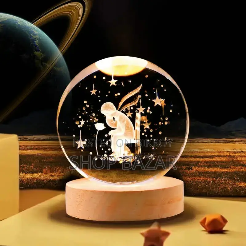 Dolphin Crystal Ball Night Lamp – Romantic LED Light