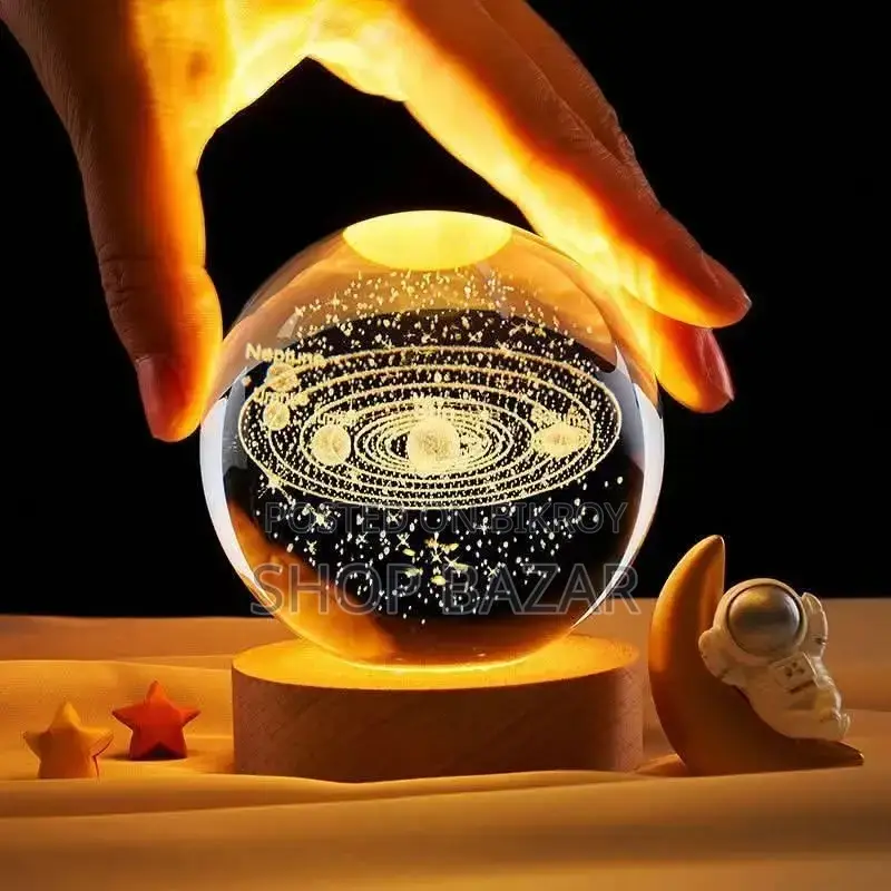 Dolphin Crystal Ball Night Lamp – Romantic LED Light