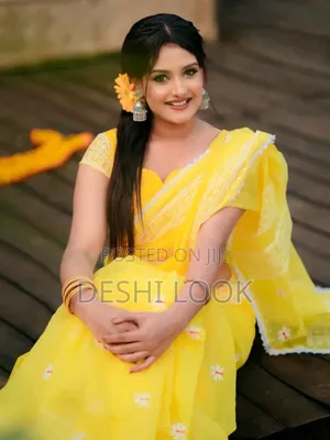 Half Silk Lace Work Saree