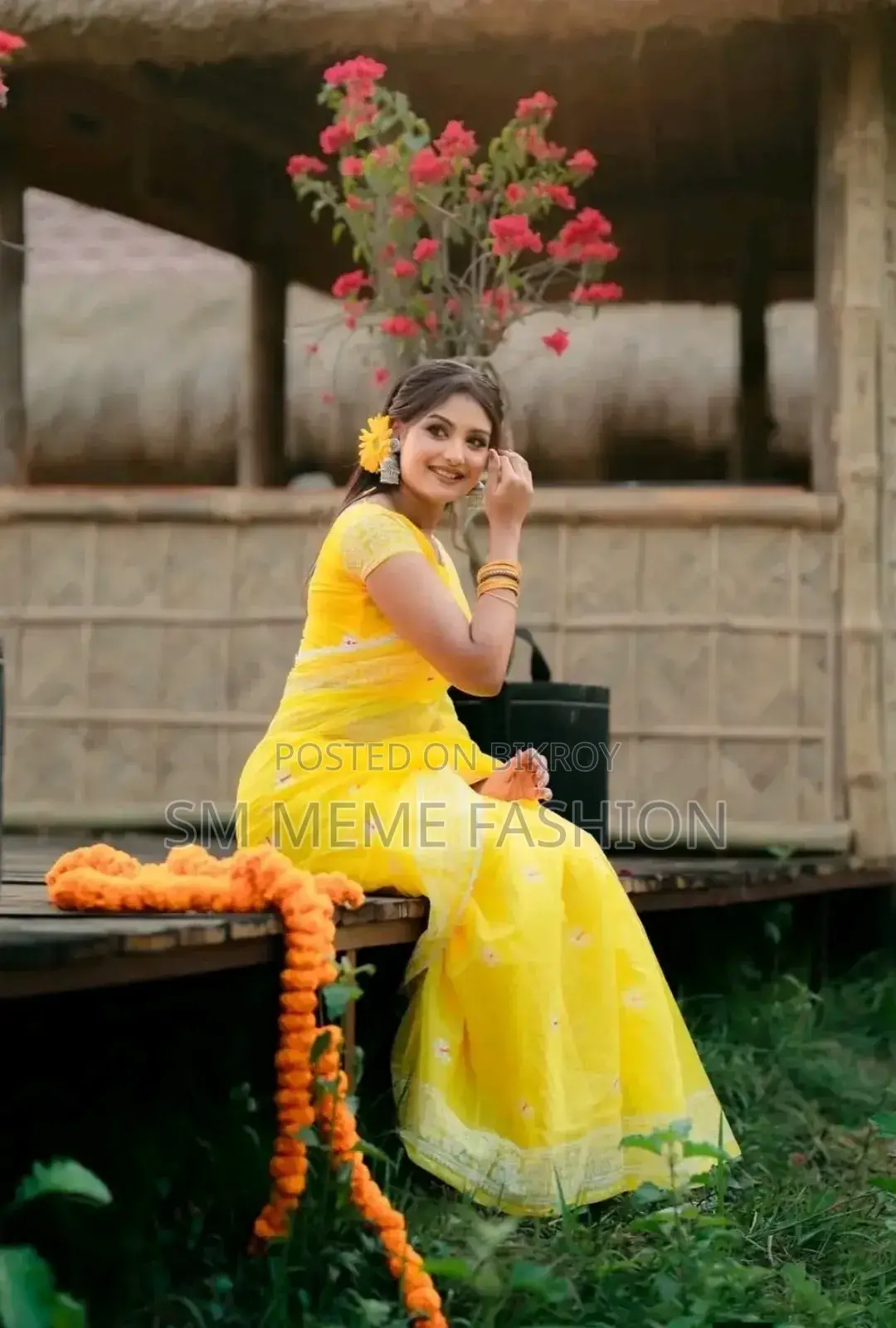 Half Silk Lace Work Saree