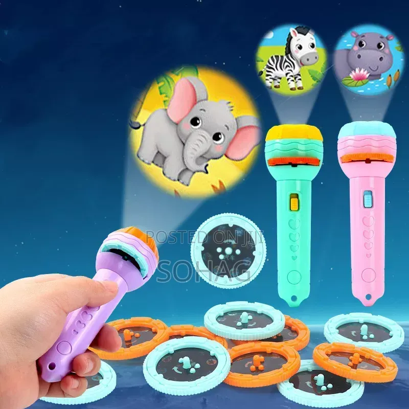 Mini Projector Torch Kids Flashlight
