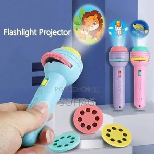 Mini Projector Torch Kids Flashlight