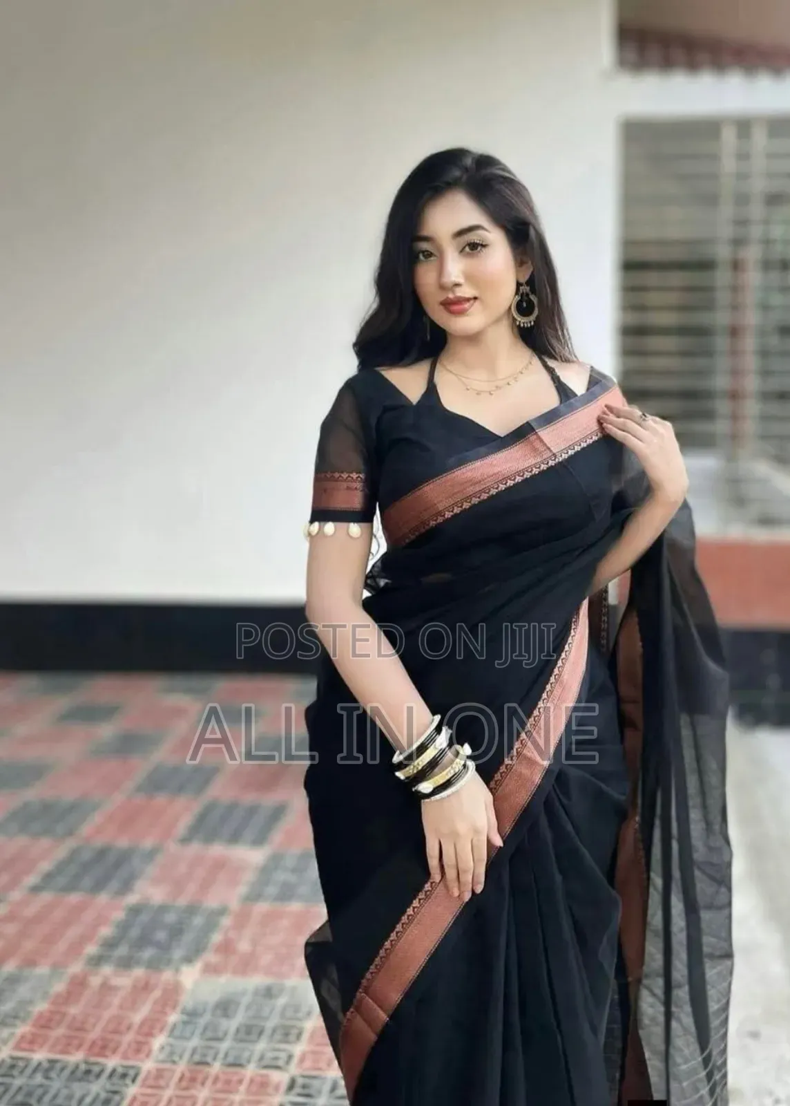 Nokshi Pair Suti Saree ম্যাচিং ব্লাউজ পিস