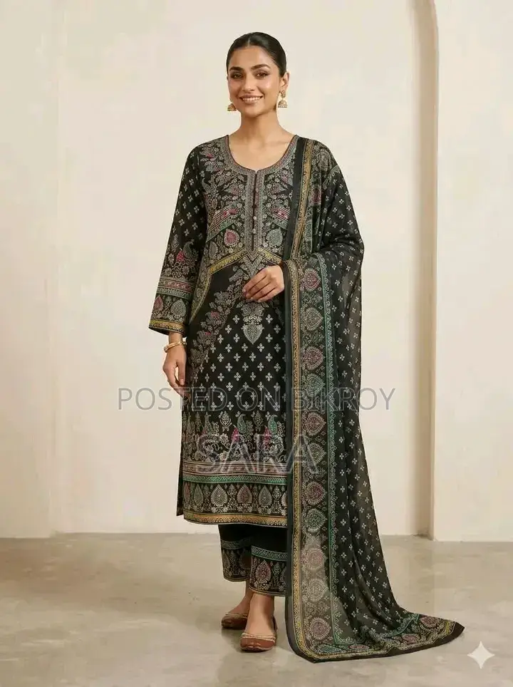 Women's Digital Print Ready-to-Wear Three-Piece Set