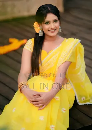 Half Silk Lace Work Saree with Blouse Piece