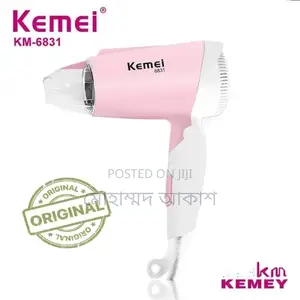 Kemei Km-6831 প্রফেশনাল ফোল্ডেবল হেয়ার ড্রায়ার ১৬০০ ওয়াট হাই পাওয়ার