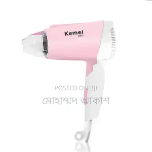 Kemei Km-6831 প্রফেশনাল ফোল্ডেবল হেয়ার ড্রায়ার ১৬০০ ওয়াট হাই পাওয়ার