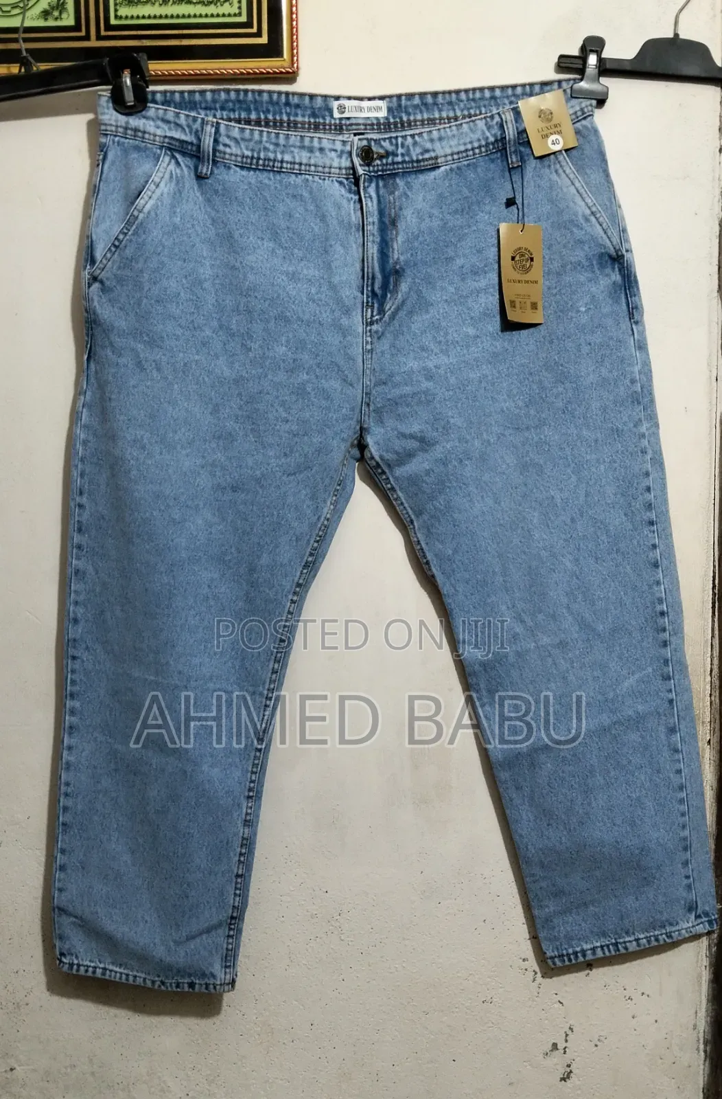 Mens Semi Baggy Jeans Pants