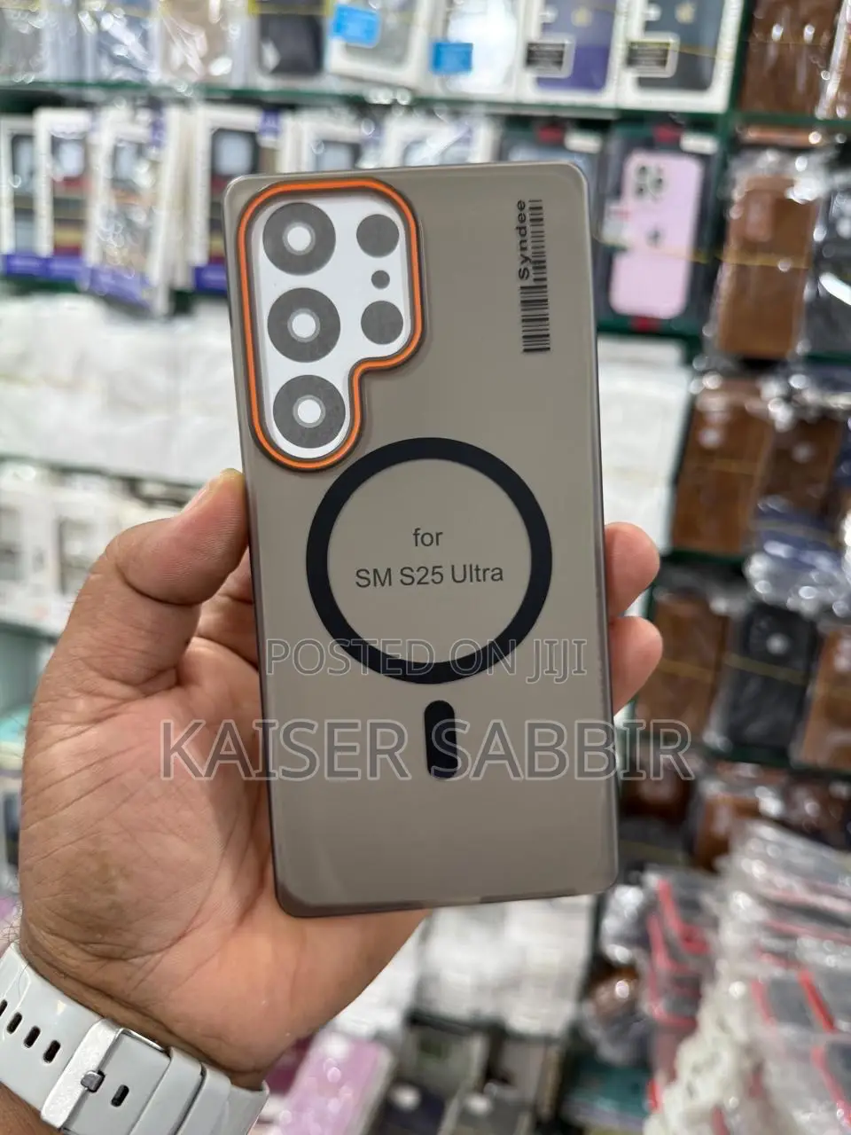 ম্যাগসেফ ড্রপ রেজিস্ট্যান্ট ম্যাট ব্যাক কভার স্লিম ফিট ফর স্যামসাং এস২৪ আল্ট্রা