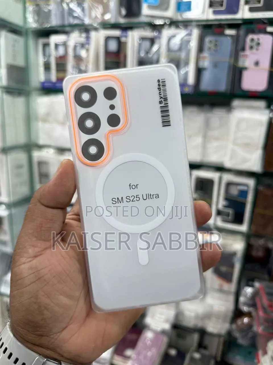ম্যাগসেফ ড্রপ রেজিস্ট্যান্ট ম্যাট ব্যাক কভার স্লিম ফিট ফর স্যামসাং এস২৪ আল্ট্রা