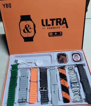 Y80 Ultra Smartwatch With 8 Straps