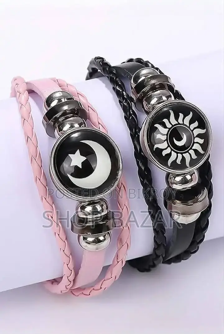 Trendy Couple Sun Moon Bracelet
