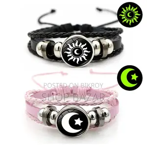 Trendy Couple Sun Moon Bracelet