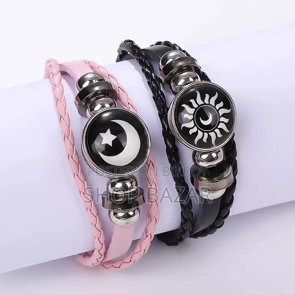 Trendy Couple Sun Moon Bracelet
