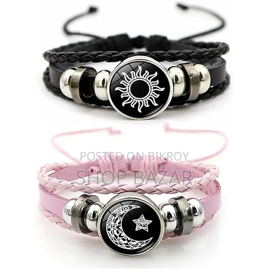 Trendy Couple Sun Moon Bracelet