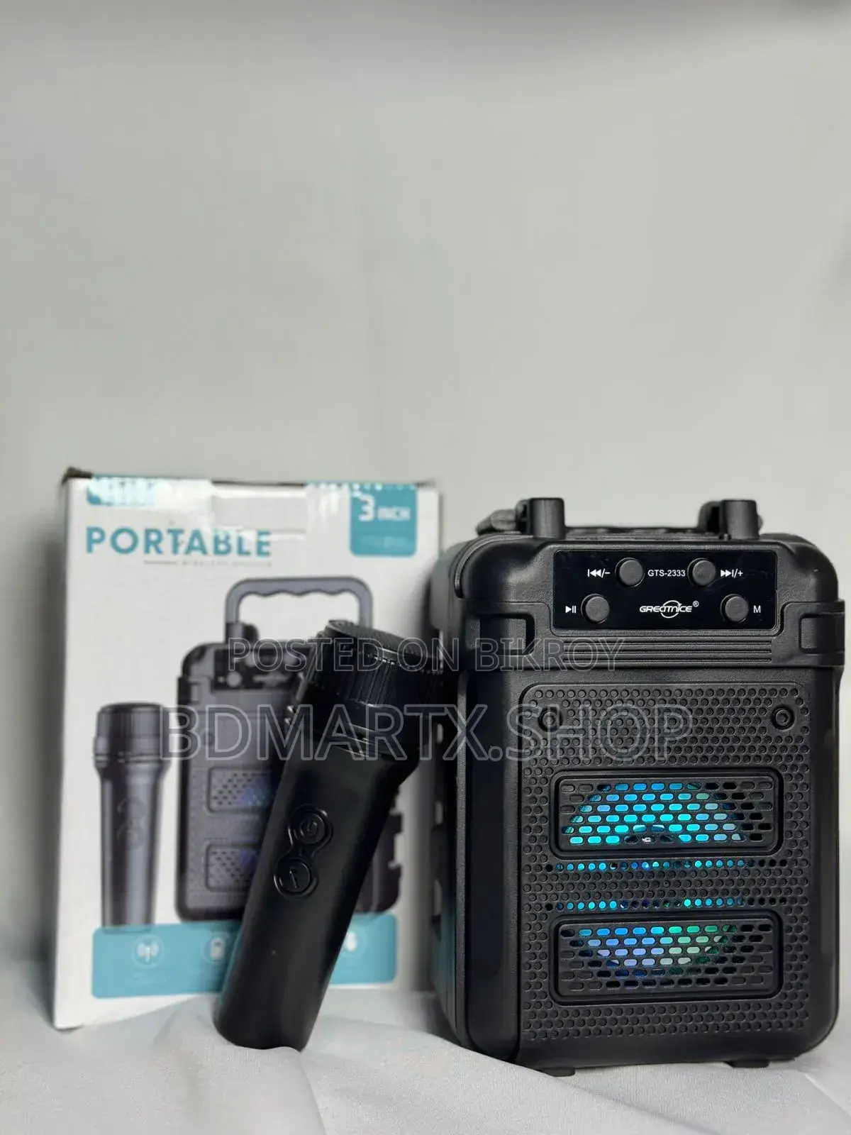 GTS-2333 Wireless Portable Speaker With Mic