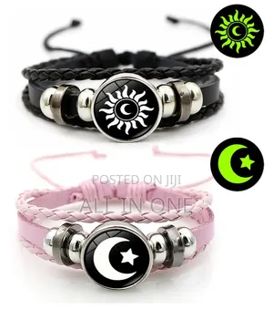 Stylish Couple Bracelet (Sun Moon Design)