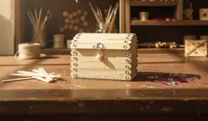 Handmade Ice Cream Stick Organizer Boxes