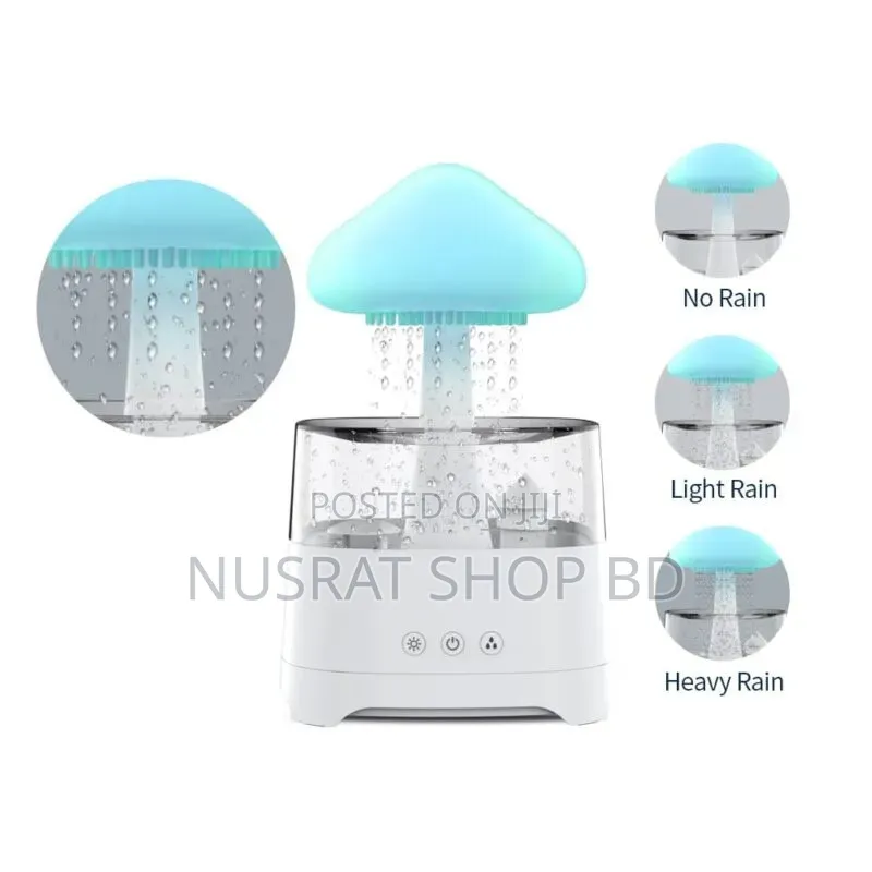 5 in 1 Bluetooth Speaker Rain Cloud Humidifier, Code: 5868