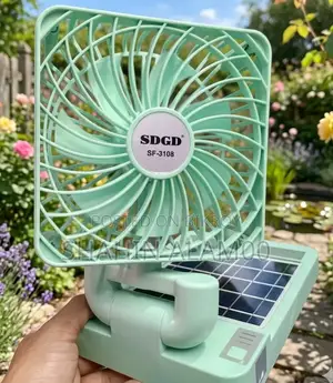 সোলার ফোল্ডিং রিচার্জেবল ফ্যান (SD-666)
