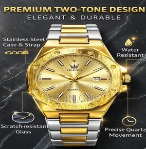 Olevs 3613 Golden Watch Multi Functional High Quality