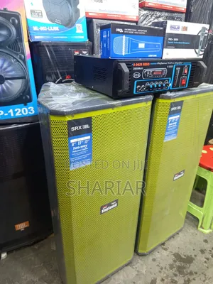 Model: G16, 16 Inch Speaker Box and Amplifier. With Mics.