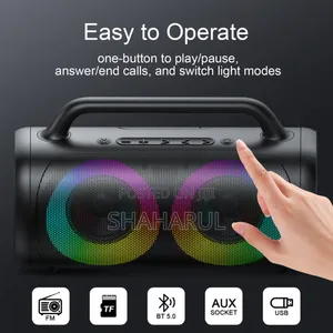 Jr-Mw02 40W Bluetooth Wireless Speaker With RGB Lights