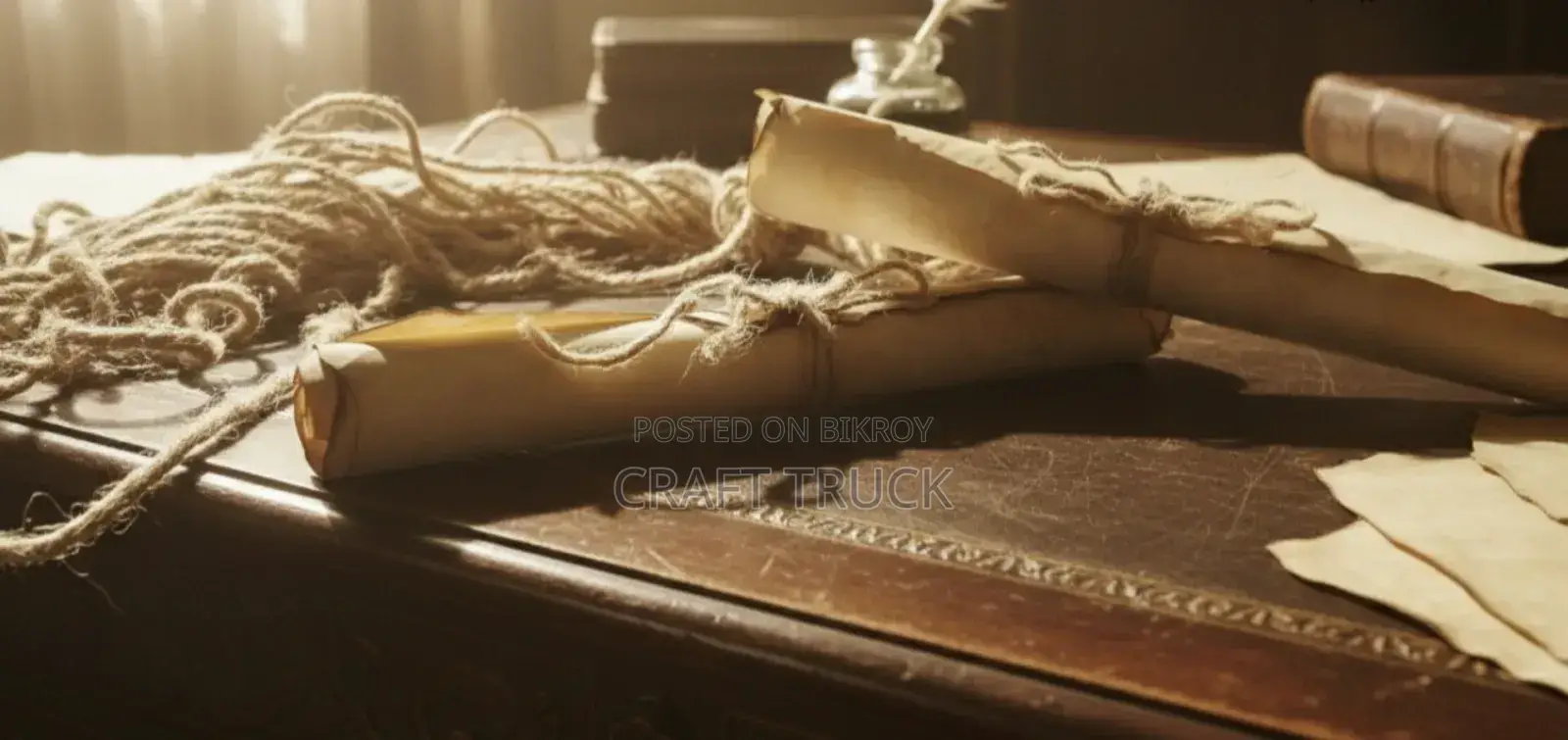 Vintage Burned Age Papers