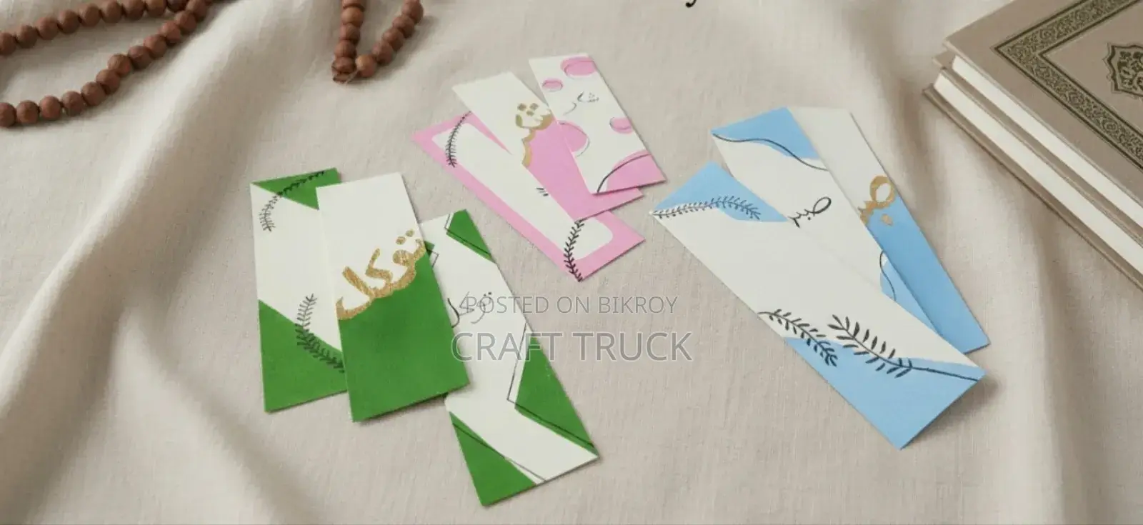 Handpainted Islamic Style Bookmarks