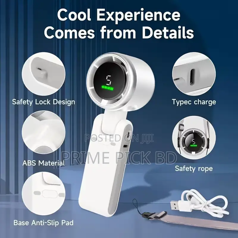 Mini Turbo Hand Fan 2000mAh Price in BD
