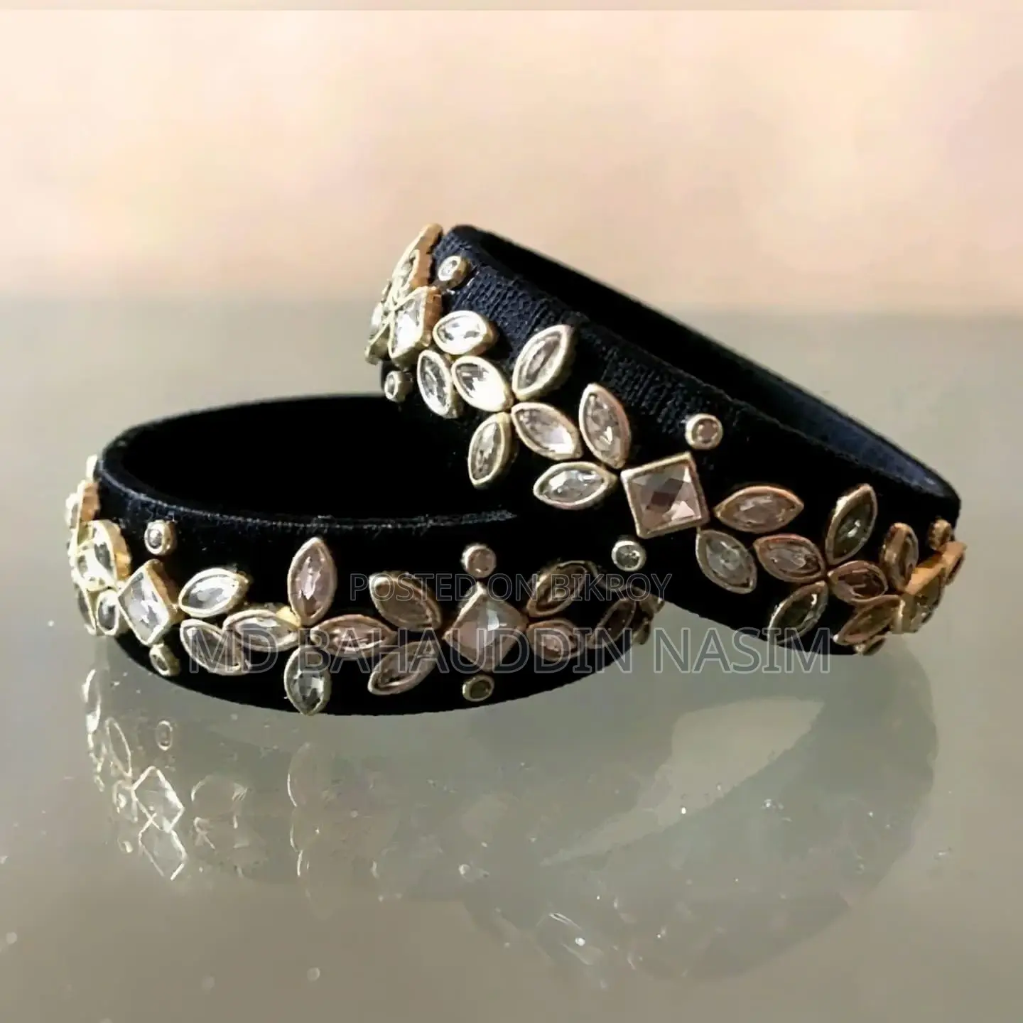 Formal Bangles Kada Set With Kundan