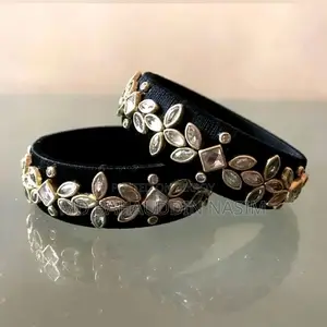 Formal Bangles Kada Set With Kundan
