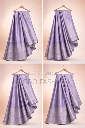Exquisite Lavender Pure Katan Silk Banarasi Saree