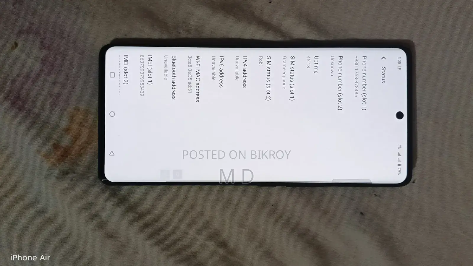 Vivo V40 5G 256 GB Purple