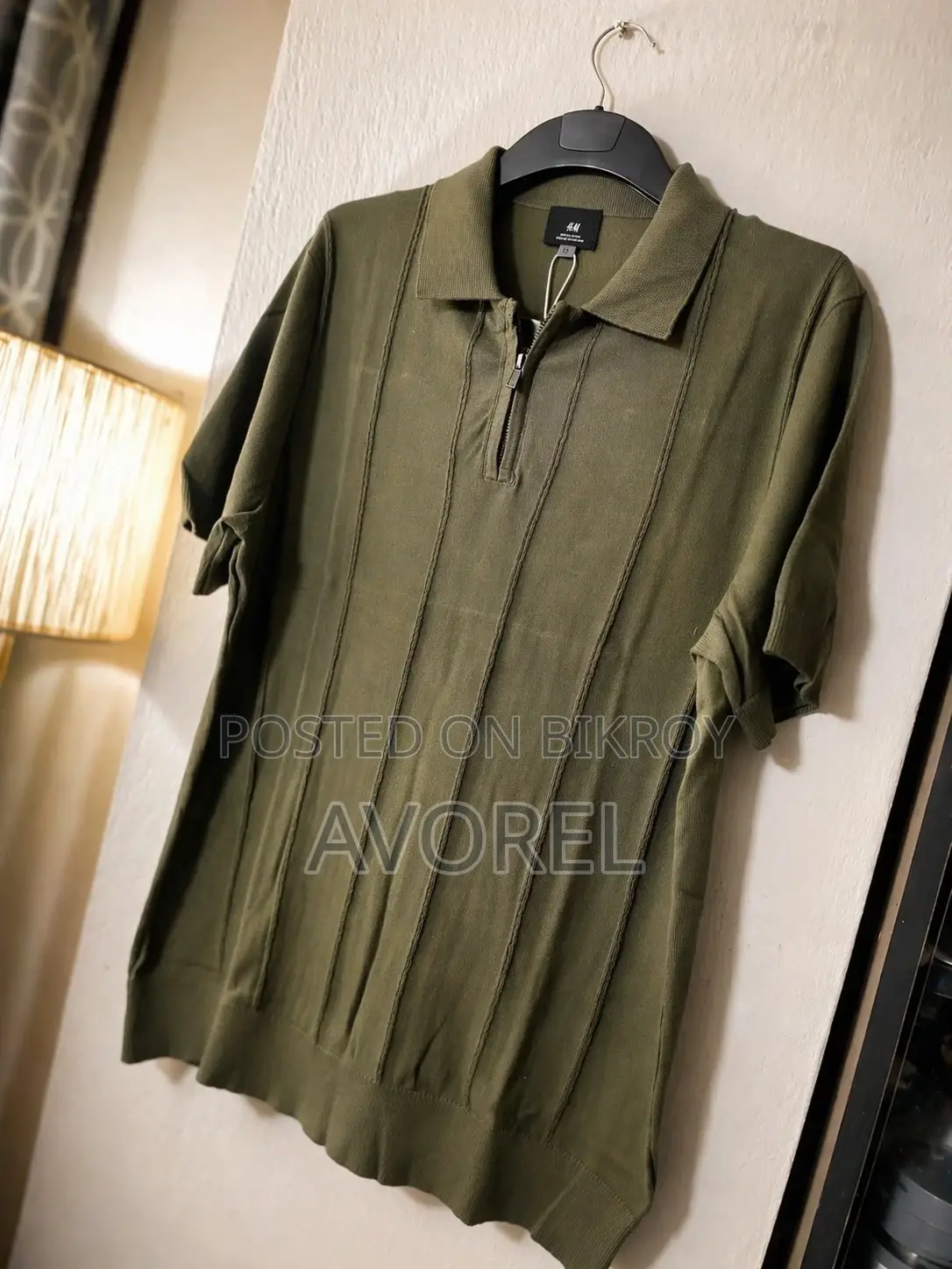 Premium Soft Knit Polo T-Shirt - Olive Color