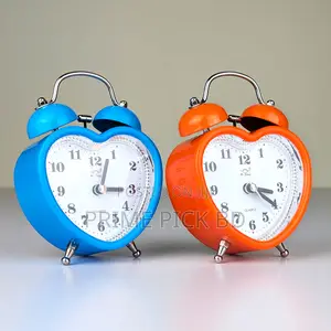 Twin Bell Alarm Clock | Stylish Heart Shape