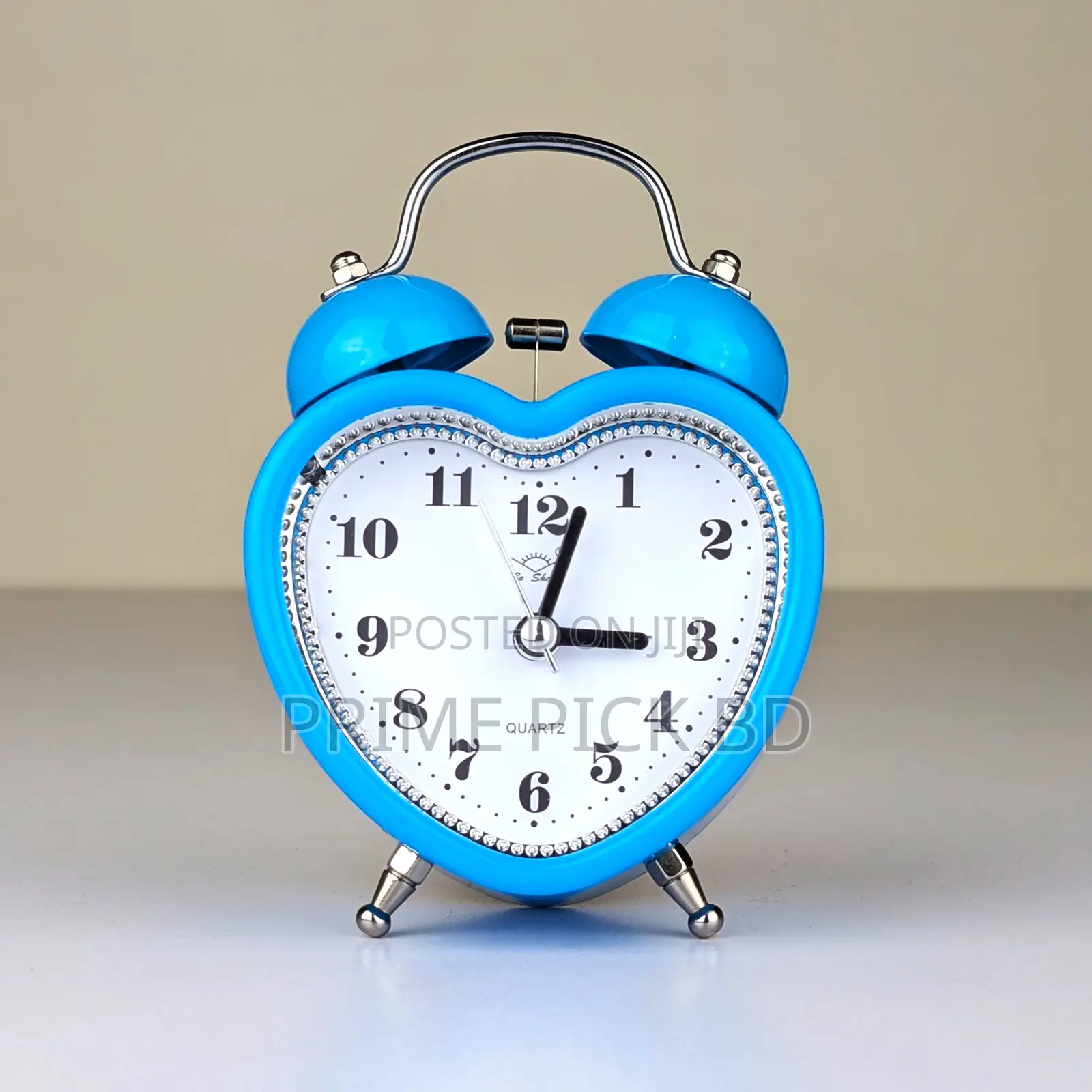 Twin Bell Alarm Clock | Stylish Heart Shape
