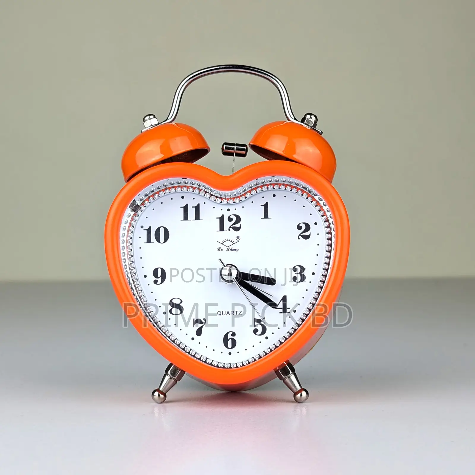Twin Bell Alarm Clock | Stylish Heart Shape