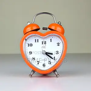 Twin Bell Alarm Clock | Stylish Heart Shape
