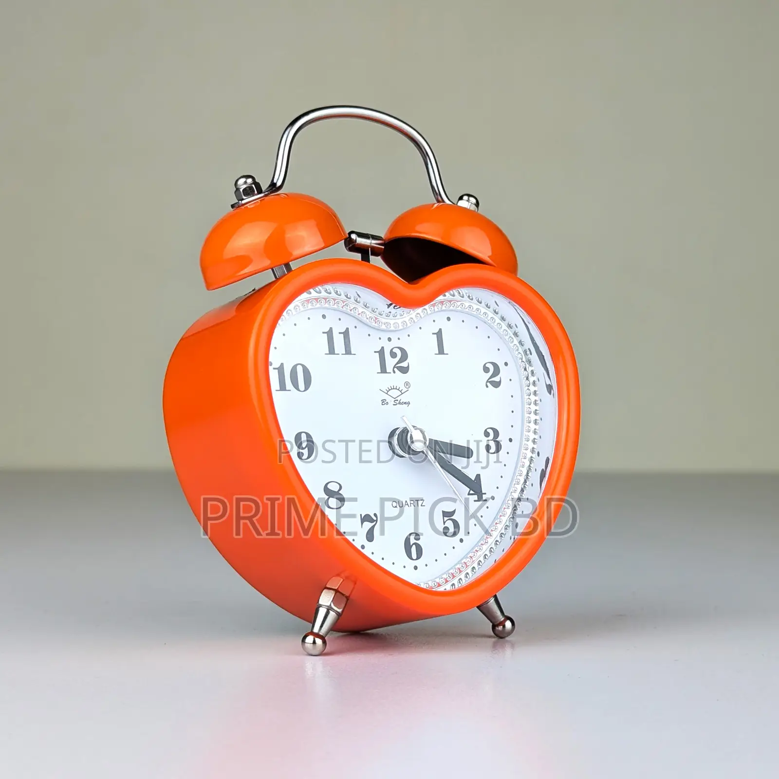 Twin Bell Alarm Clock | Stylish Heart Shape