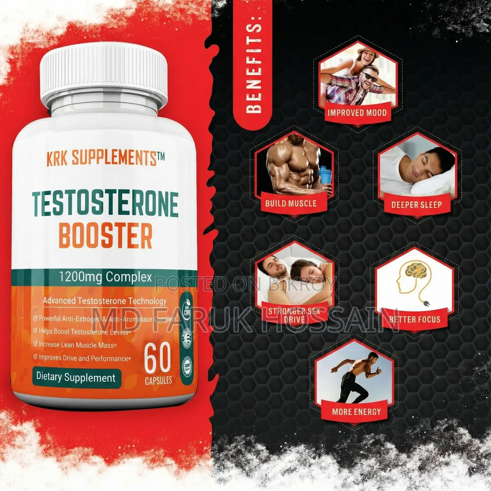 Testosterone Booster (Made In USA)