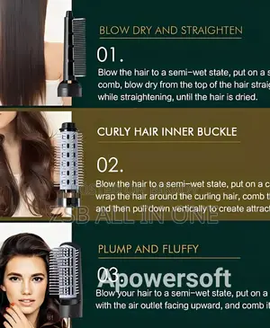 3in1 Innovative Black Technology Hair Dryer