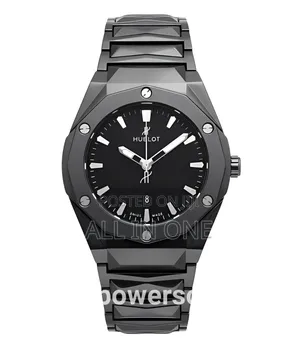Hublot Trending Stylish Watch for Men - Black Case Diameter 40 Mm